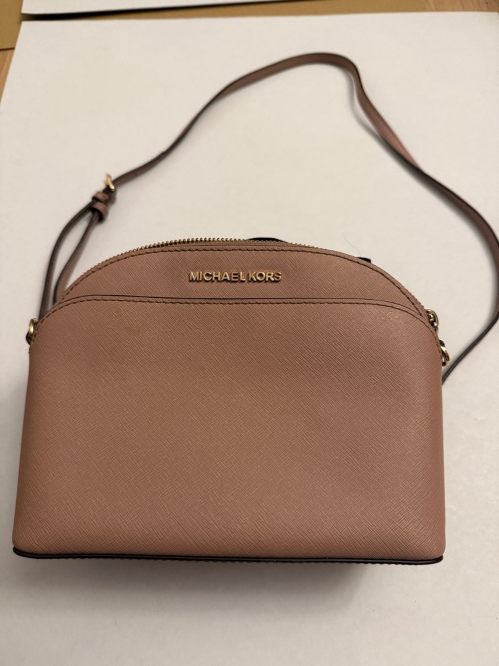 Michael Kors Dusty Rose Saffiano Dome Crossbody